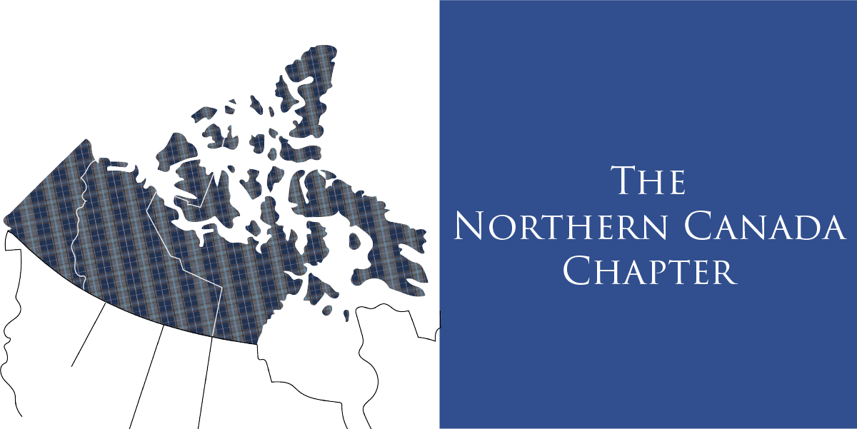 Illustrative map of Canada, with 'The Northern Canada Chapter' written beside it.