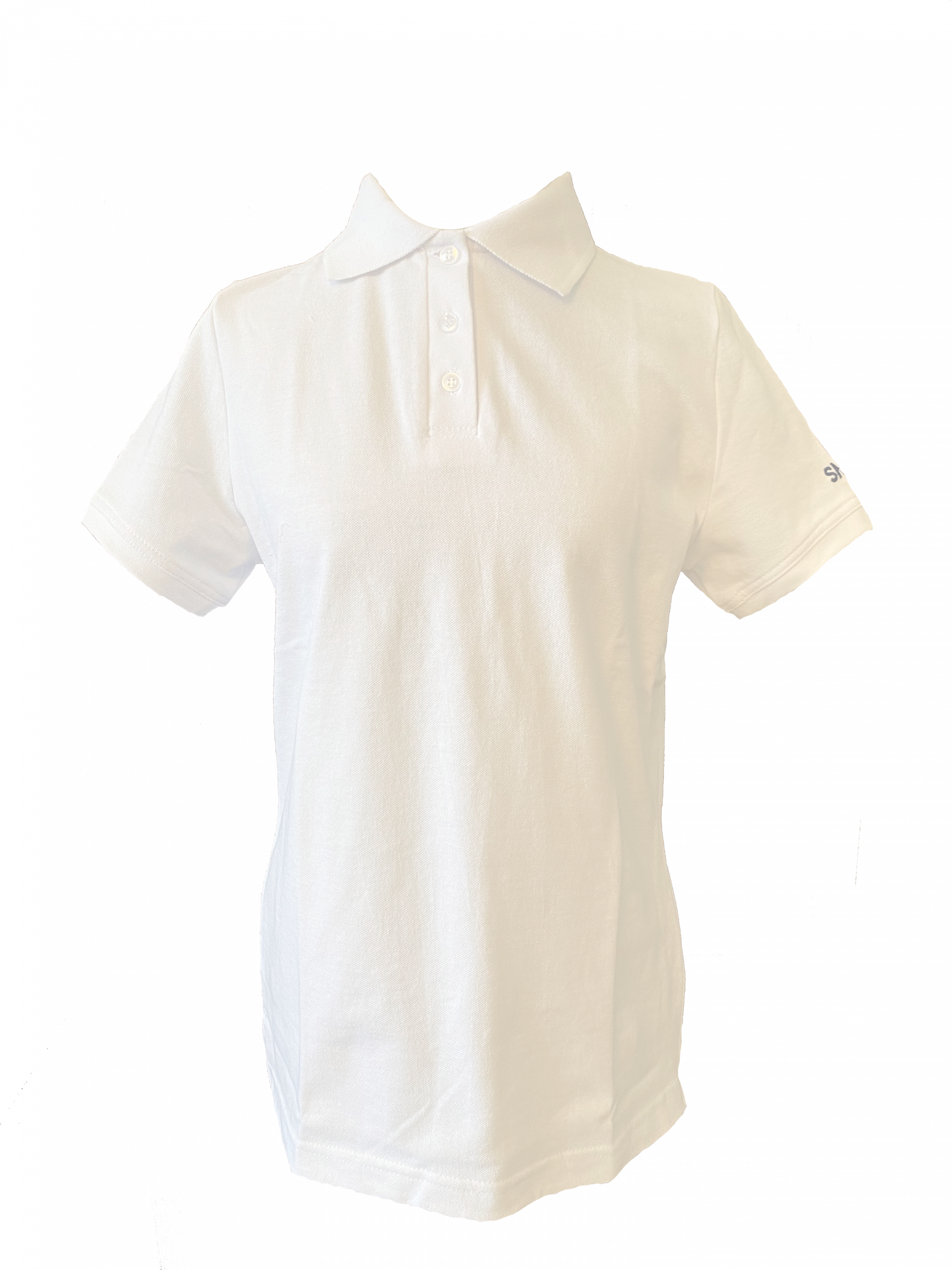 A white polo shirt.